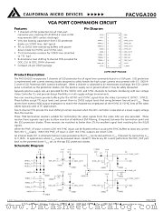 PACVGA200 datasheet pdf California Micro Devices Corp