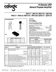 SST4117 datasheet pdf Calogic
