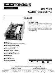 KX500-F5D datasheet pdf C&D Technologies