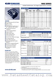 NKE0512S datasheet pdf C&D Technologies