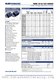 NME0515S datasheet pdf C&D Technologies