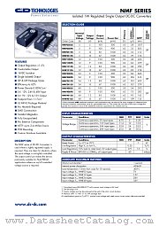 NMF1212S datasheet pdf C&D Technologies