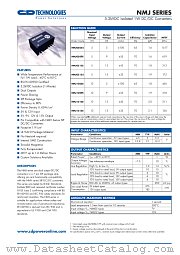 NMJ1209S datasheet pdf C&D Technologies