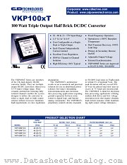 VKP100MT315 datasheet pdf C&D Technologies