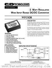 WFC02R48D15 datasheet pdf C&D Technologies