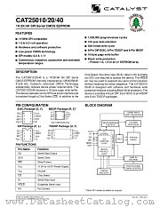 CAT25020 datasheet pdf Catalyst Semiconductor
