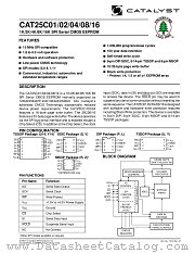 CAT25C04 datasheet pdf Catalyst Semiconductor