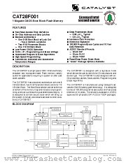 CAT28F001 datasheet pdf Catalyst Semiconductor