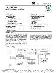 CAT28LV65 datasheet pdf Catalyst Semiconductor