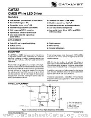 CAT32 datasheet pdf Catalyst Semiconductor