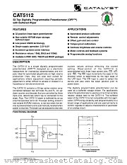 CAT5112 datasheet pdf Catalyst Semiconductor