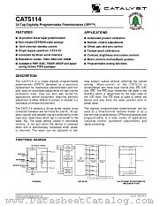 CAT5114 datasheet pdf Catalyst Semiconductor