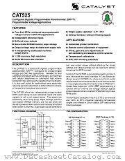 CAT525 datasheet pdf Catalyst Semiconductor