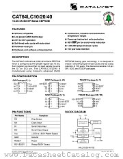 CAT64LC20 datasheet pdf Catalyst Semiconductor