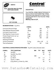 BAW101 datasheet pdf Central Semiconductor
