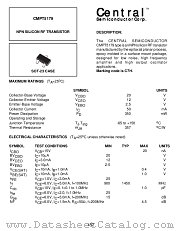 CMPT5179 datasheet pdf Central Semiconductor