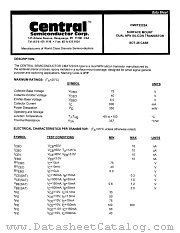 CMXT2222A datasheet pdf Central Semiconductor