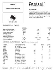CZT5401 datasheet pdf Central Semiconductor