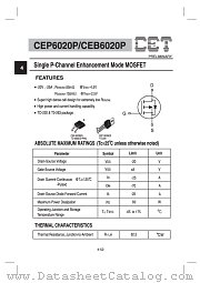 CEP6020P datasheet pdf Chino-Excel Technology