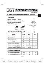 CEP740A datasheet pdf Chino-Excel Technology