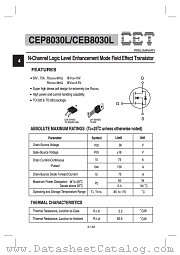CEP8030L datasheet pdf Chino-Excel Technology
