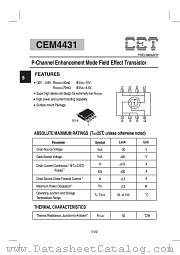 CEM4431 datasheet pdf Chino-Excel Technology