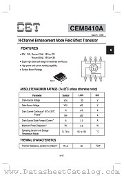 CEM8410A datasheet pdf Chino-Excel Technology