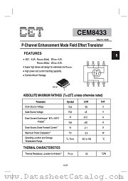 CEM8433 datasheet pdf Chino-Excel Technology