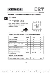 CEM8434 datasheet pdf Chino-Excel Technology