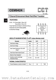 CEM9424 datasheet pdf Chino-Excel Technology