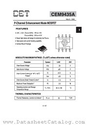 CEM9435A datasheet pdf Chino-Excel Technology