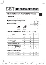 CEB6060 datasheet pdf Chino-Excel Technology
