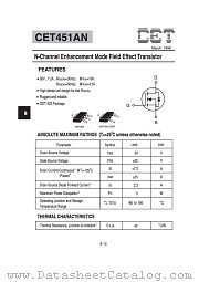 CET451AN datasheet pdf Chino-Excel Technology
