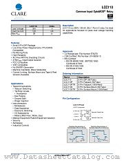 LCC110P datasheet pdf Clare Inc