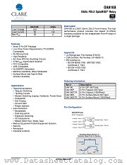 OAA160PTR datasheet pdf Clare Inc