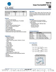 PAA110PTR datasheet pdf Clare Inc