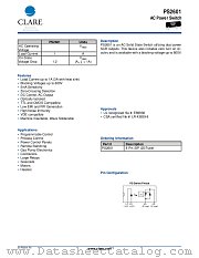 PS2601 datasheet pdf Clare Inc