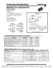 BAS40-04 datasheet pdf Comchip Technology