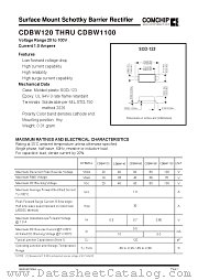 CDBW180 datasheet pdf Comchip Technology