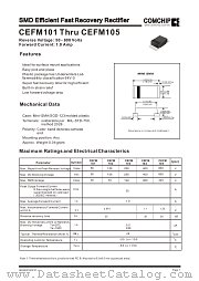 CEFM101 datasheet pdf Comchip Technology