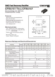 CFRA155 datasheet pdf Comchip Technology