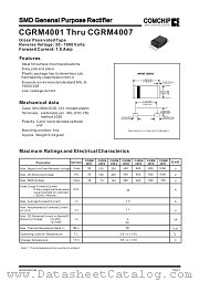 CGRM4005 datasheet pdf Comchip Technology