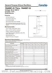 1N4005-G datasheet pdf Comchip Technology