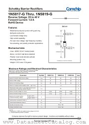 1N5817-G datasheet pdf Comchip Technology
