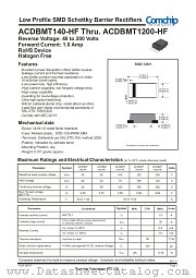 ACDBMT160-HF datasheet pdf Comchip Technology