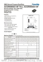 ACGRKM4005-HF datasheet pdf Comchip Technology