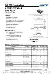 ACPDQC3V3T-HF datasheet pdf Comchip Technology