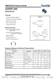 ACPDT-24V datasheet pdf Comchip Technology