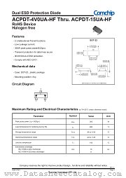 ACPDT-12VUA-HF datasheet pdf Comchip Technology