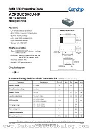 ACPDUC5V0U-HF datasheet pdf Comchip Technology